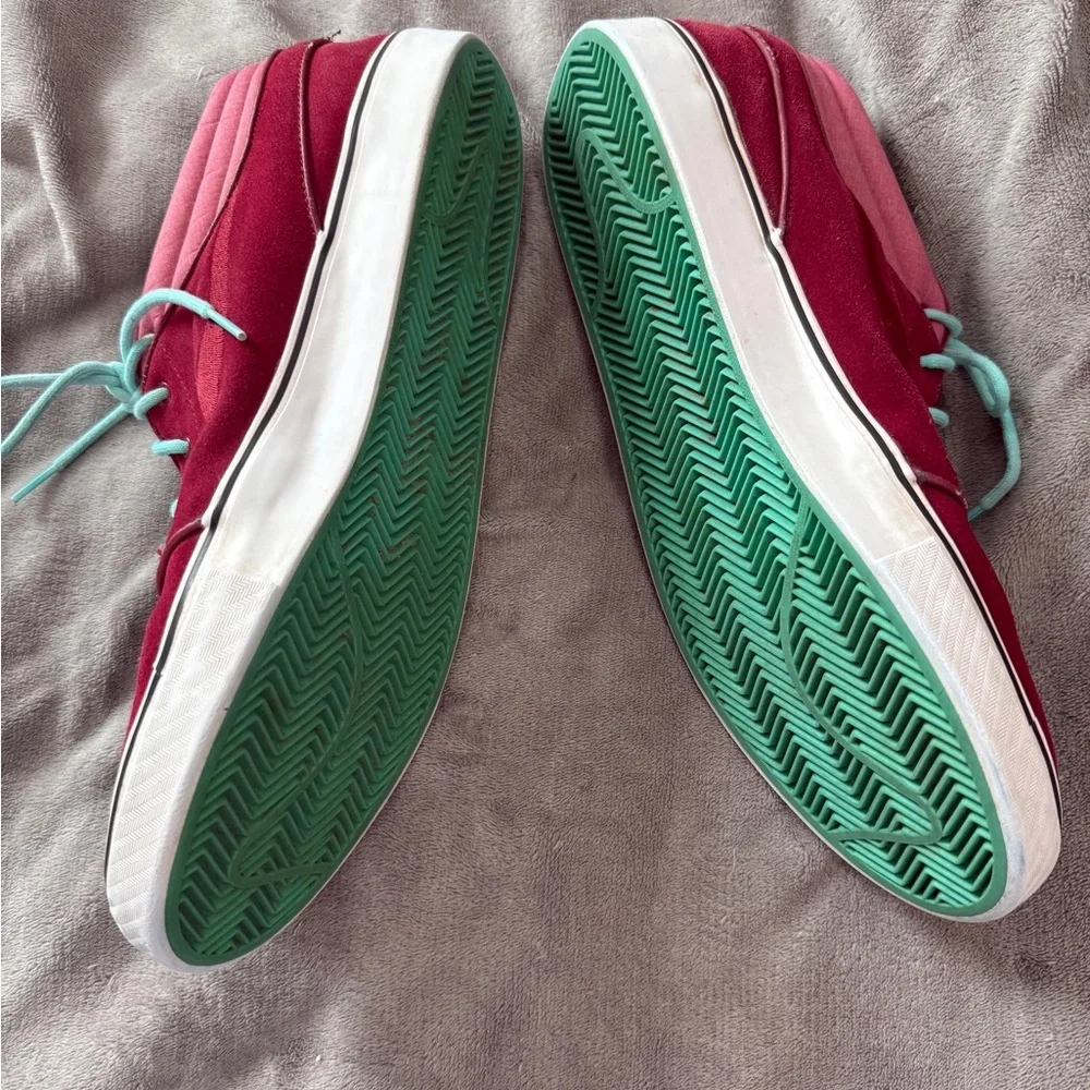 Nike Zoom Stefan Janoski Mid Size 13 Men Causal Sneakers Red Blue Streetwear - Picture 11 of 11